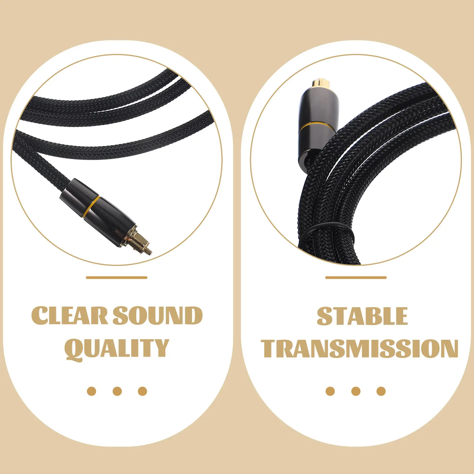 Optical Audio Cable 1.5m Fiber Digital Audio Cable Compatible with Home Theater Sound Bar TV Game Console Rust Resistant 5.1