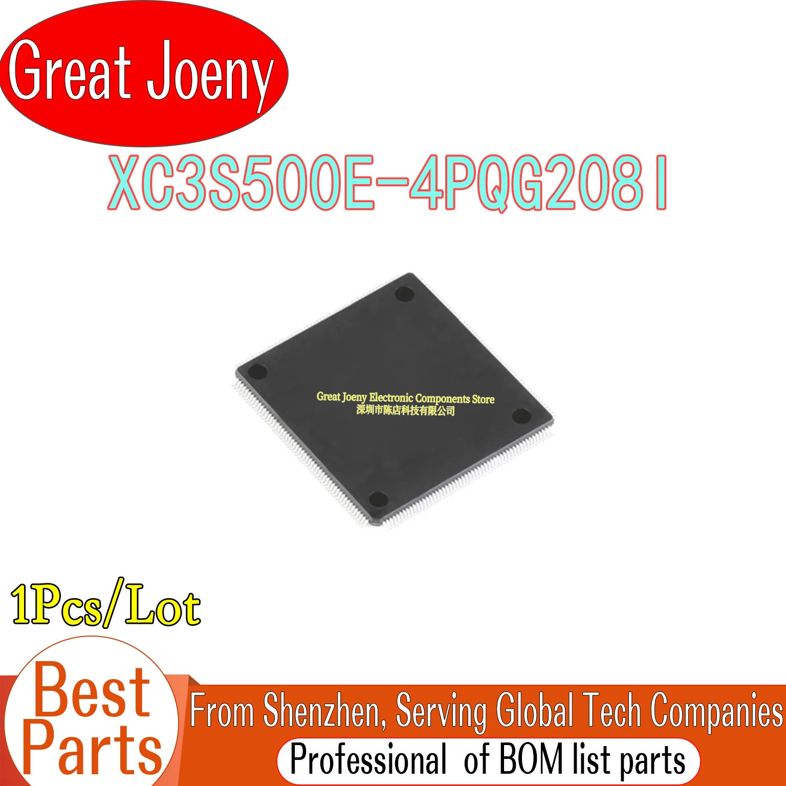 

100% New Original XC3S500E XC3S500E-4PQG208I IC Chipset QFP-208