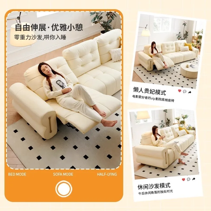 Zero wall sofa Living room Cinema Sleeping and reclining function Zero gravity electric sofa