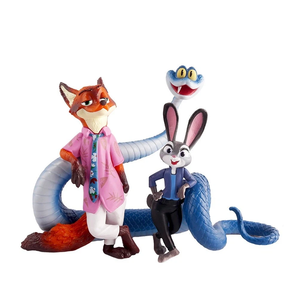 

Disney Zootopia 2 Series Cute Judith Nick Lightning Rick Recognize Me Mobile Handmade Model Desktop Decorations Children's Gifts