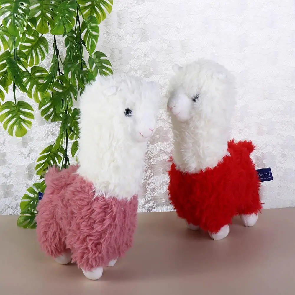 Oreiller en peluche en coton doux coloré, mouton, poupées animales, jouets en peluche, beurre, alpaga