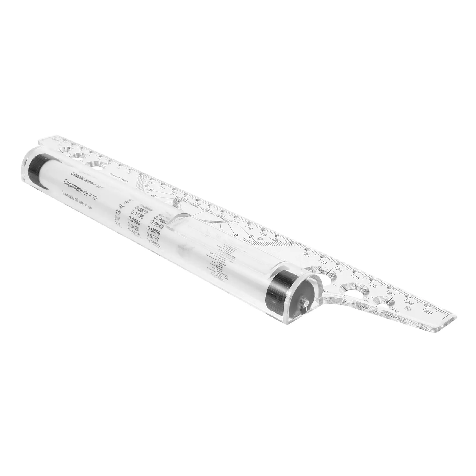 Clear Scale Plastic Measuring Rolling Ruler Parallel Ruler for Engineers Students Drafting Design Drawing Horizontal Vertical