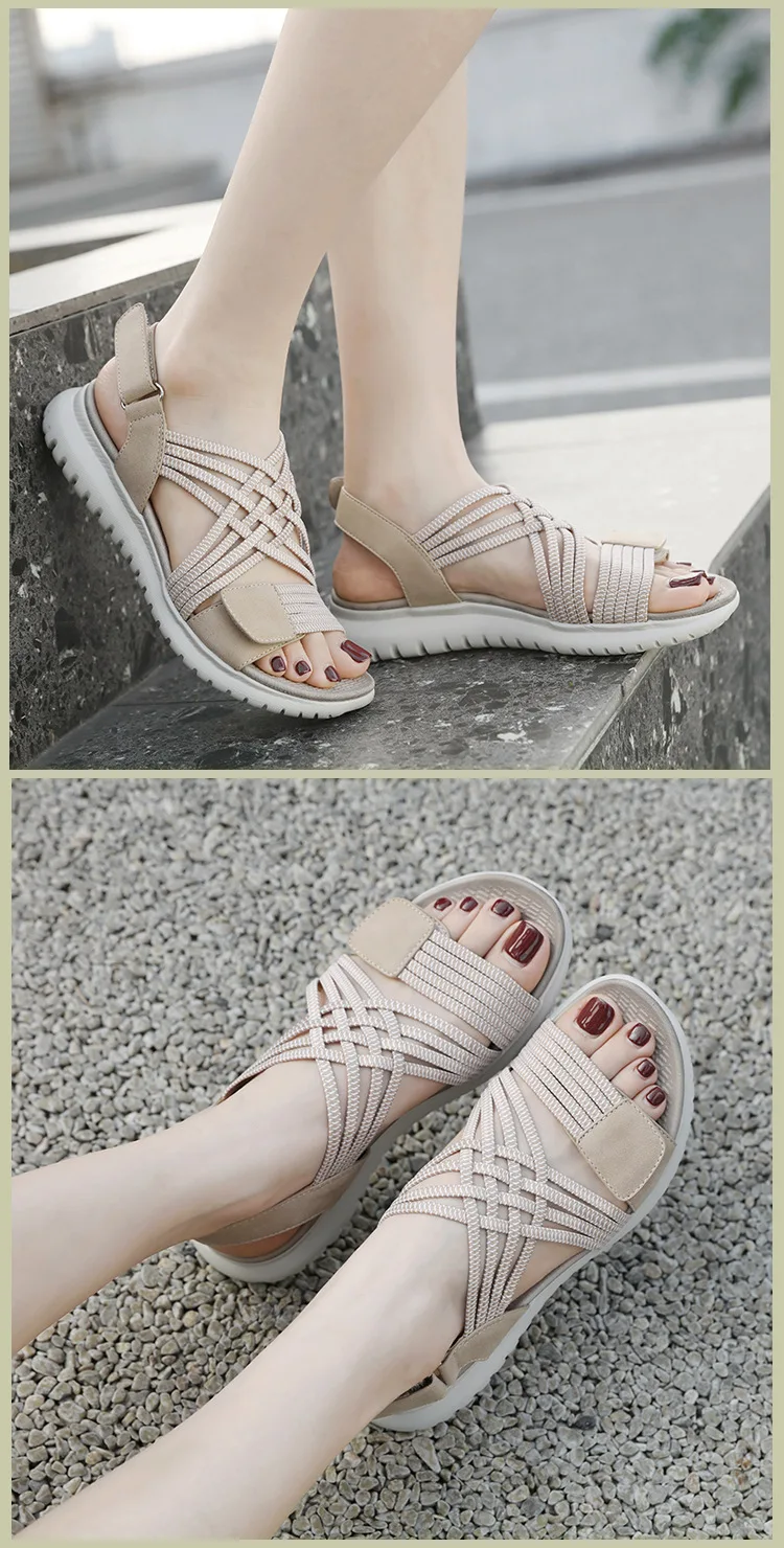 Shoes for Women Plus Size 35-42 Summer 2024 New Fashion Women Open Toe Comfortable Soft Sole Platform Sandals Women Sandals