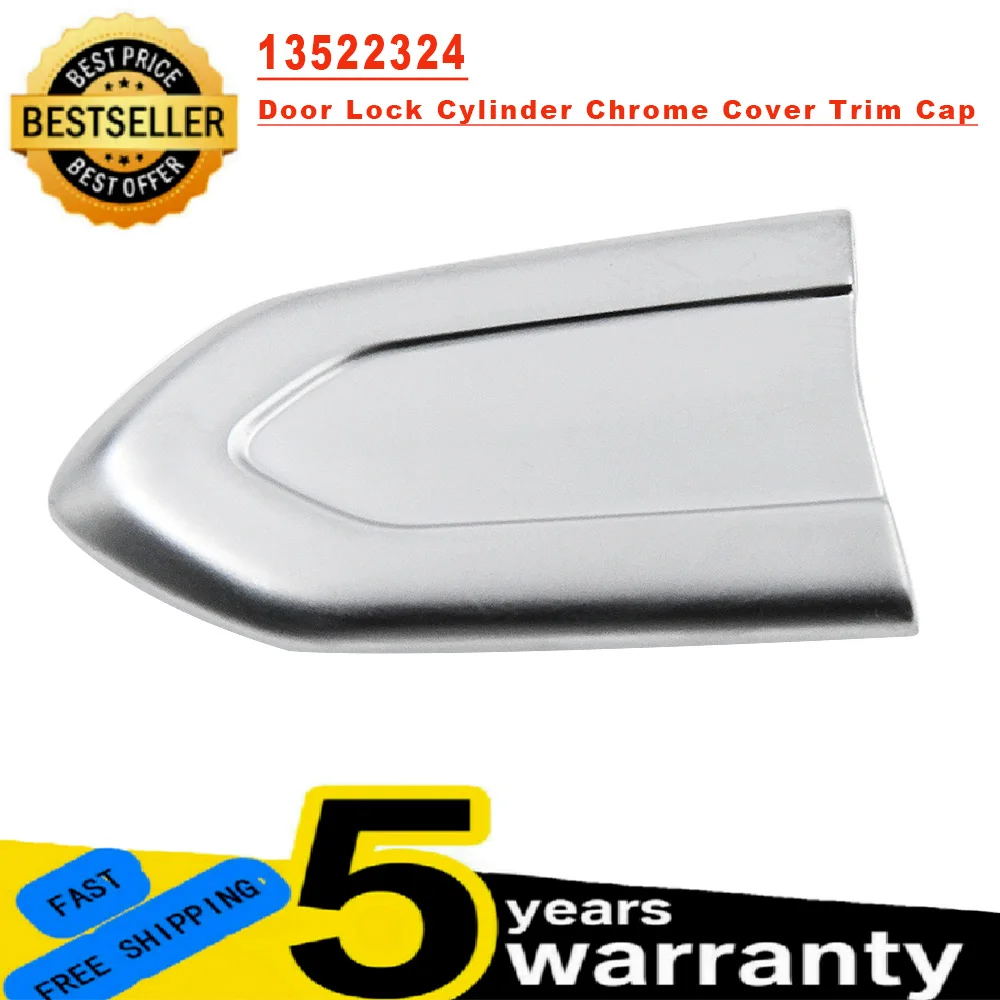 

13522324 Door Lock Cylinder Chrome Cover Trim Cap Outer Door Handle Cover For Cadillac ATS XTS CTS CT6 Car Outside Accessories