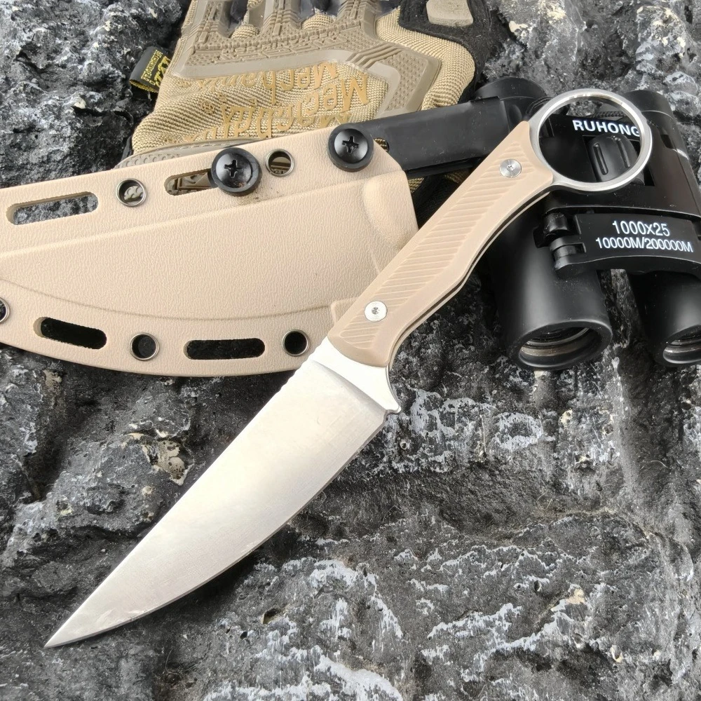 

Прочный тактический нож для выживания на открытом воздухе с фиксированным лезвием и оболочкой K, высокая твердость, кемпинг, EDC, приключенческий охотничий многоцелевой инструмент