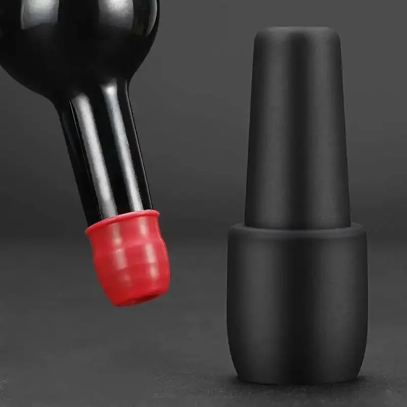 Silicone Wine Stoppers Beverage Bottle Sealer Reusable Sparkling Wine Bottle Stopper Keeping Wine Champagne Fresh Kitchen Tools