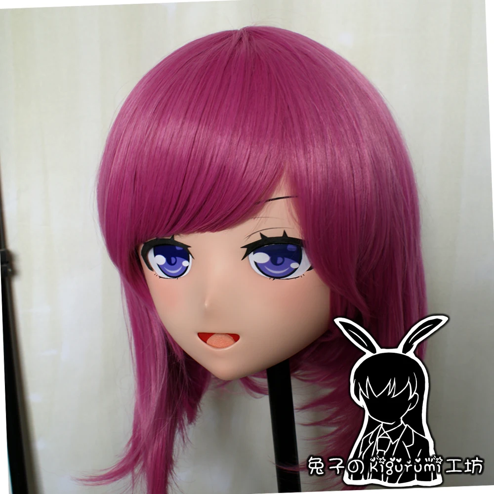 (RB673) Kwaliteit handgemaakte vrouwelijke/meisje hars Japanse anime stripfiguur cosplay Kigurumi masker