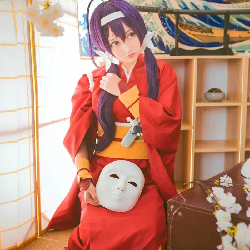 DY20Anime Bungou Stray Dogs Cosplay Costumes Kyoka Izumi Cos Halloween Party Cos Women's Japanese Bathing Suits Dress shoes and