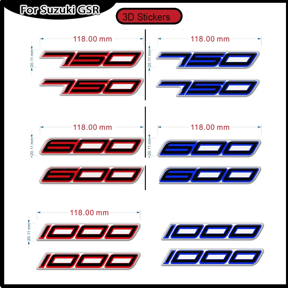 

For Suzuki GSR 600 750 1000 GSR600 GSR750 GSR1000 Motorcycle Tank Pad Gas Fuel Oil Kit Knee Fairing Fender Protector Stickers