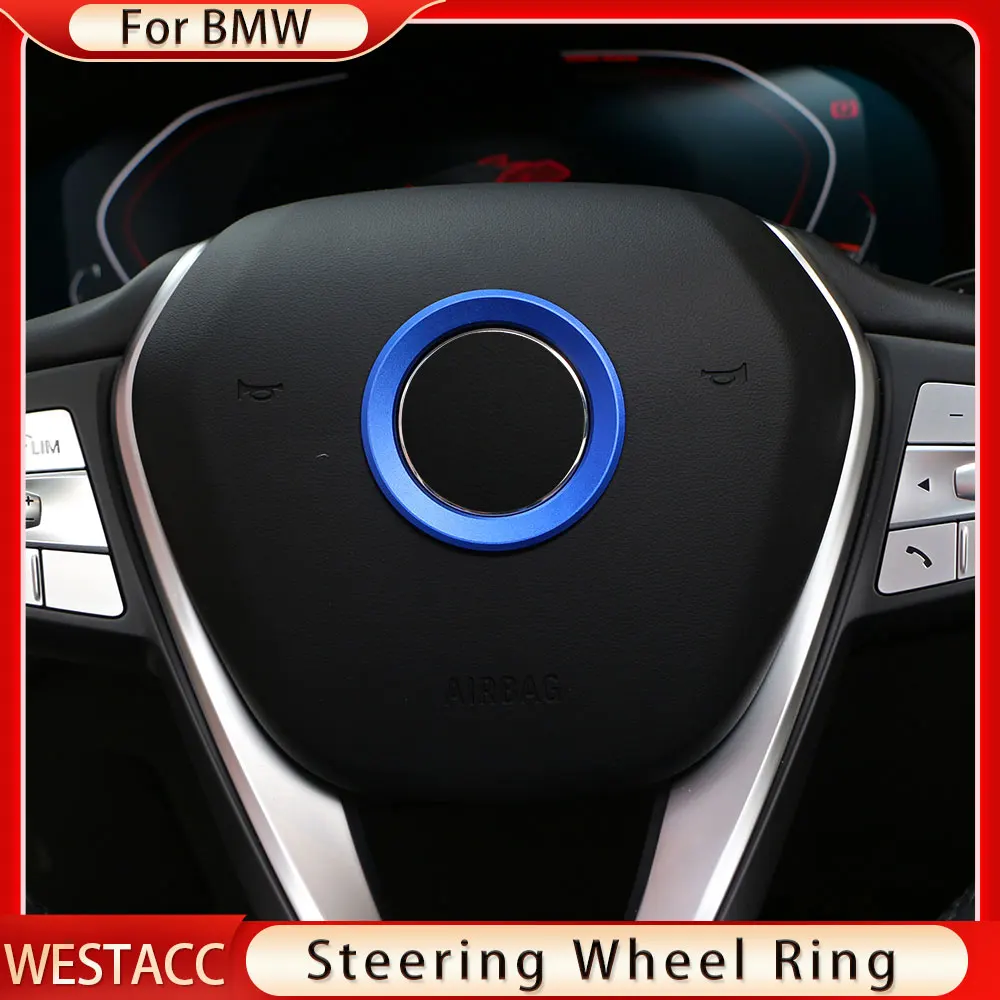 Car Steering Wheel Circle Sticker for BMW M3 M5 E36 E46 E60 E90 E92 X1 F48 X3 X5 X6 Decoration Ring Styling Interior Accessories