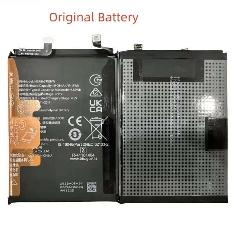 High Quality Replaceable Battery 5000mAh HB486591EHW Battery for Honor 90 REA-AN00,Honor 90 Pro REP-AN00 Mobile Phone Batteries