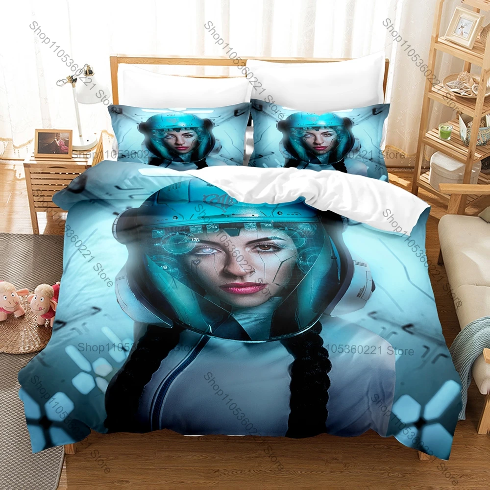 Argentina Trap Queen Cazzu Dark Gothic Concert HD Print 3 Piece Bedding Set Microfiber Duvet Cover Set For Reggaeton Trap Lovers