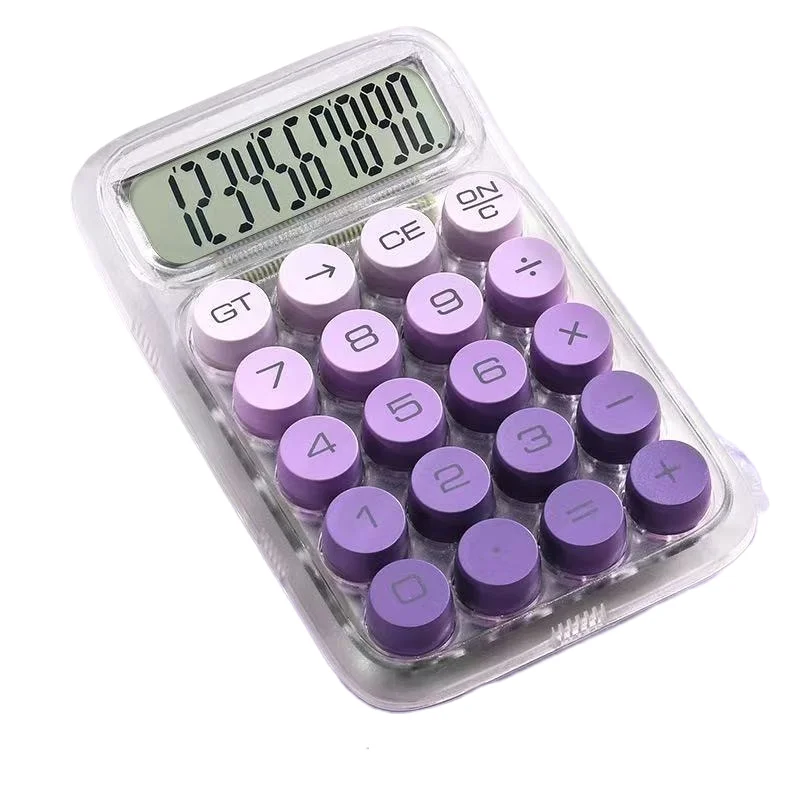 Transparent Large Screen Large Buttons High Appearance Level Calculator Portable Specially Designed For Students