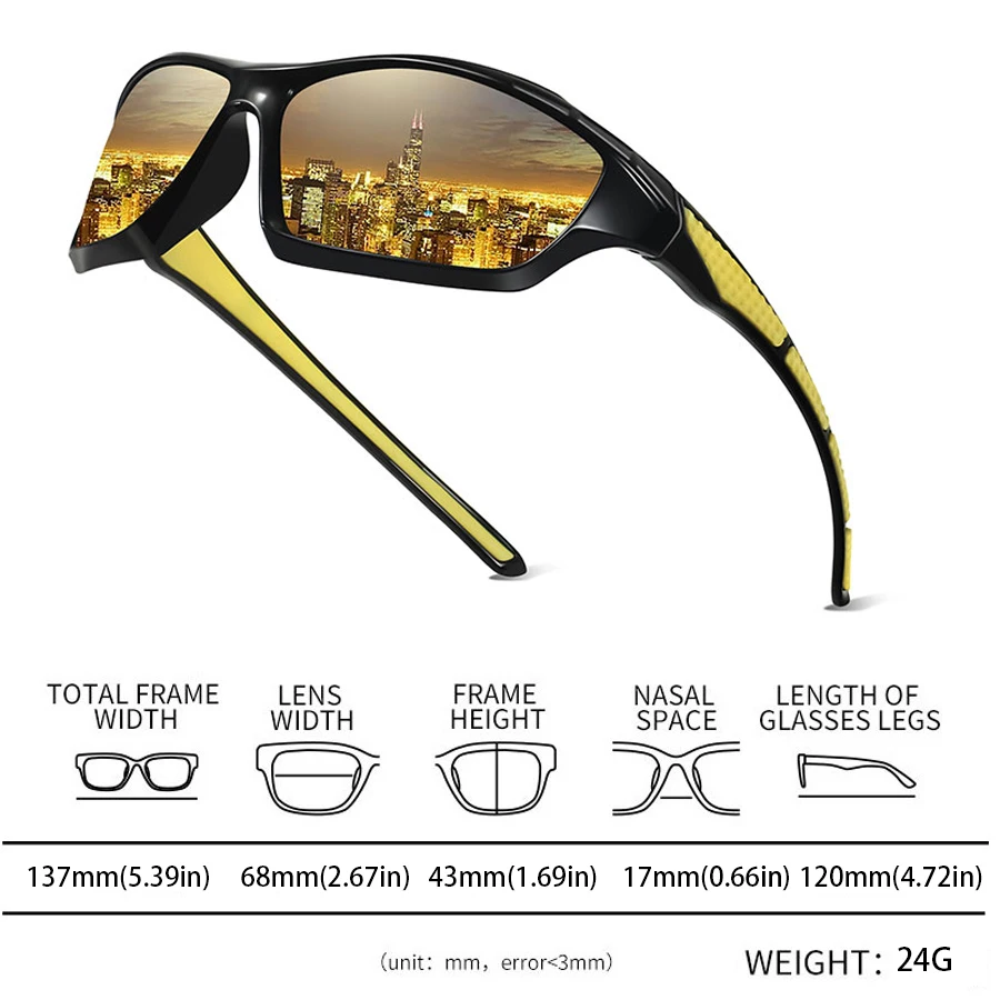 Mit Kette, modische Sonnenbrille für Herren und Damen, zum Fahren, Angeln, Laufen, Radfahren, Bergsteigen, Outdoor-Sport, Schutzbrille