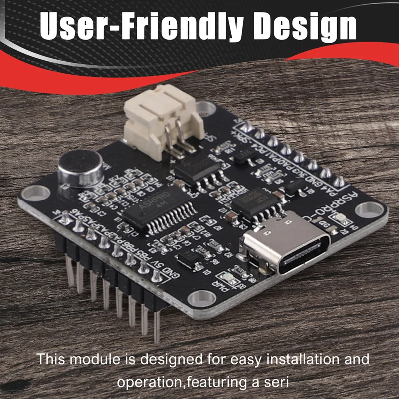 ASR-PRO Development Board 4M Flash Memory Voice Recognition Module Development Board (Pin Header Already Welded)