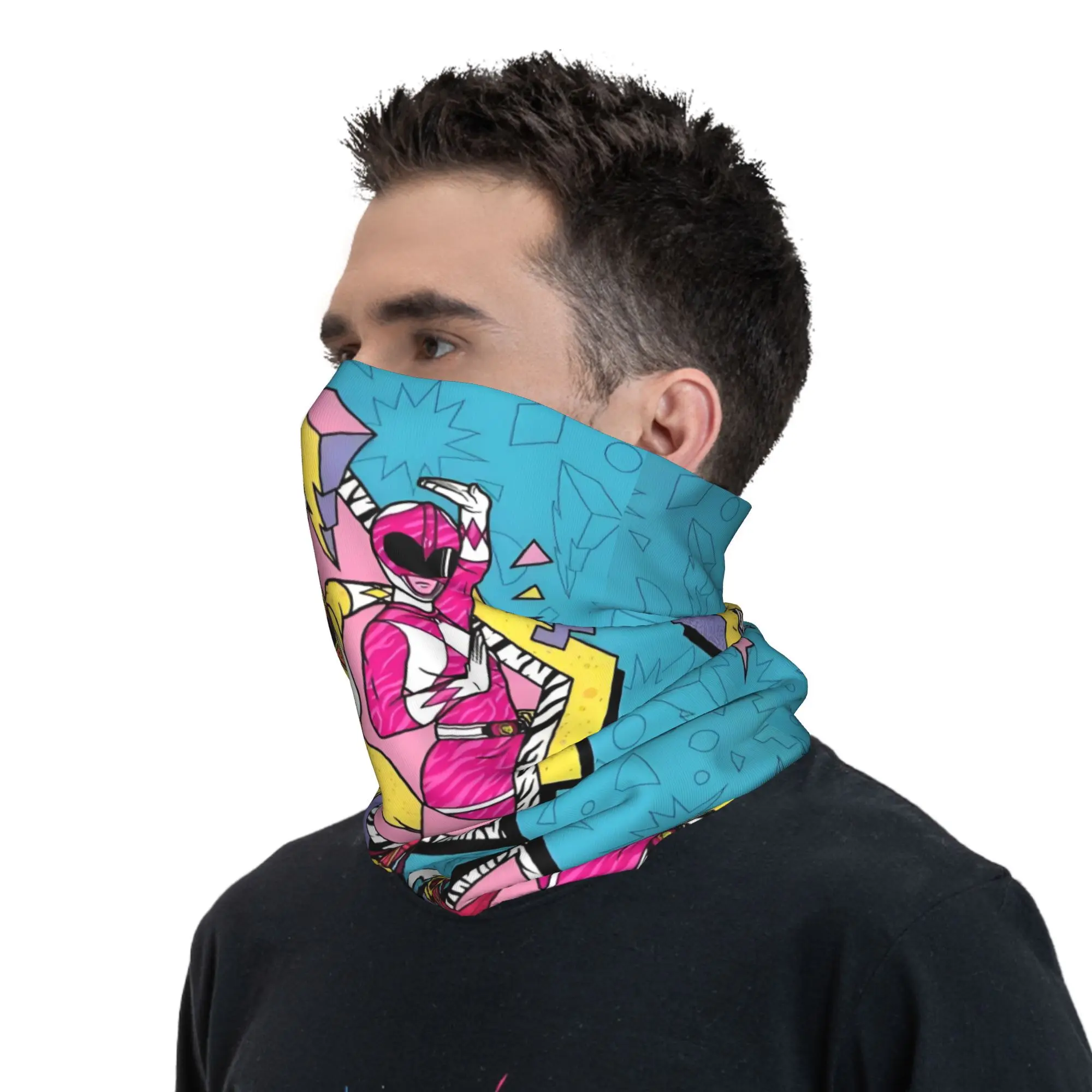 Personalizowana chusta na szyję S-Supers S-Sentais Anime Manga damska męska wiatroodporna zimowa bandana szalik do jazdy na nartach