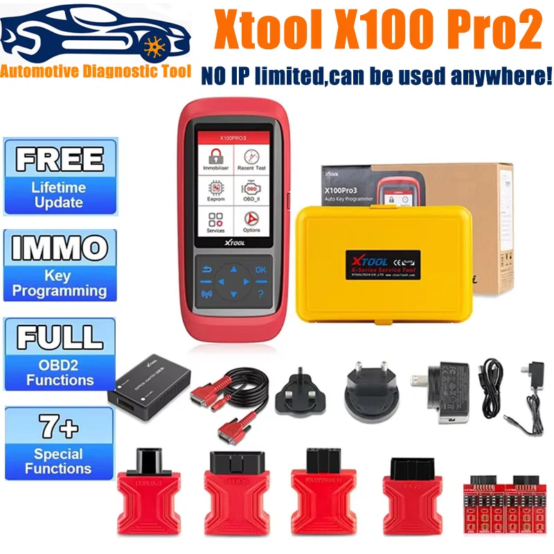 Xtool X100 Pro2 Czytnik kodów samochodowych Skaner Auto Key ECU Programmer OBD2 Korekta X100 Pro 2 PRO3 OBD 2 OBD2 Samochodowe narzędzie