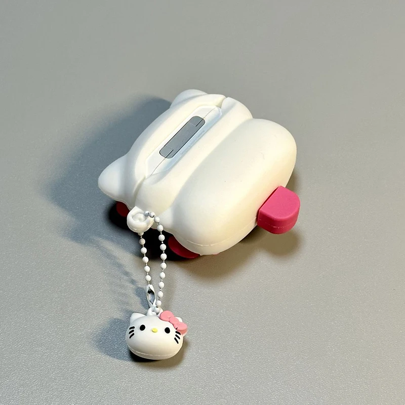 Mininstants-Étui Hello Kitty pour Airpods, crème glacée mignonne, dessin animé charmant, anime, pendentif confortable, personnalité réglable, étui pour écouteurs