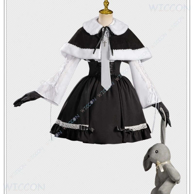 Anime ‌ ‌ ‌ ‌ ‌ ‌ ‌ ‌ ‌ ‌ Y osu aoSora Kasugano Sora disfraz de Cosplay de invierno vestido gótico de doble cola falda a cuadros de manga larga blanca ‌