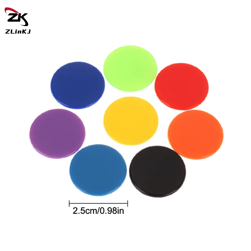 100Pcs 25mm Montessori Learning Education Math Toy Plastic Poker Chips Bingo Chip Markers Token Family Club Party Counting Toy, image 5