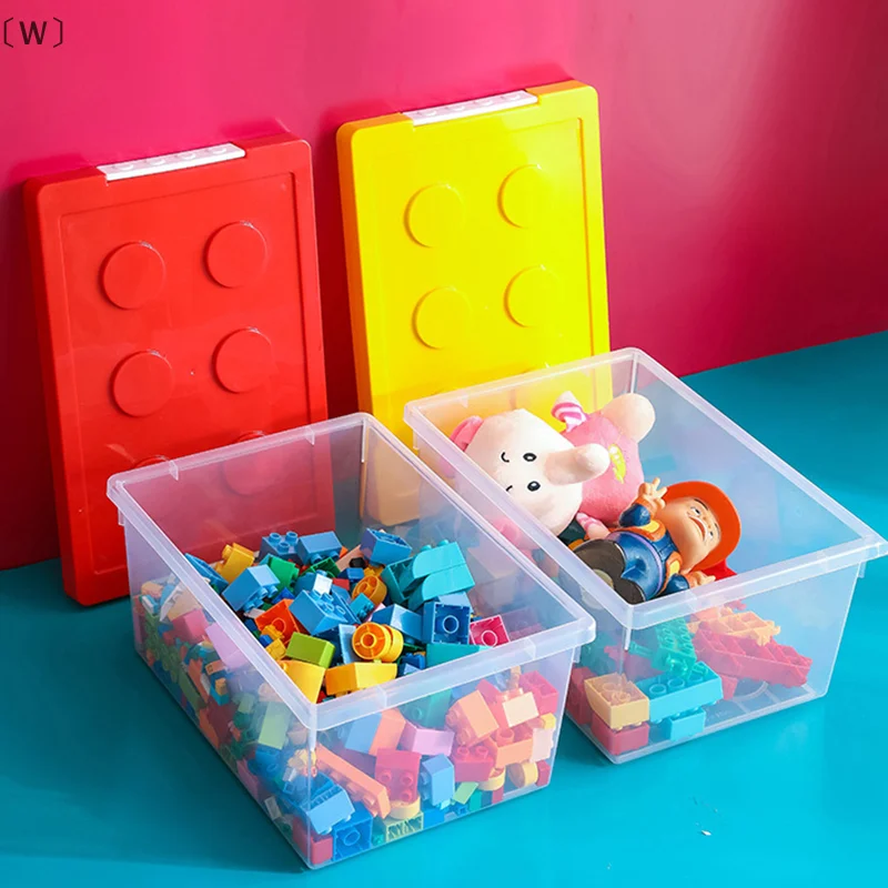 〔W〕Building Block Storage Box Toys Organizer Stackable Block Case Container Books Stationary Holder Sundries Snack Container view 5