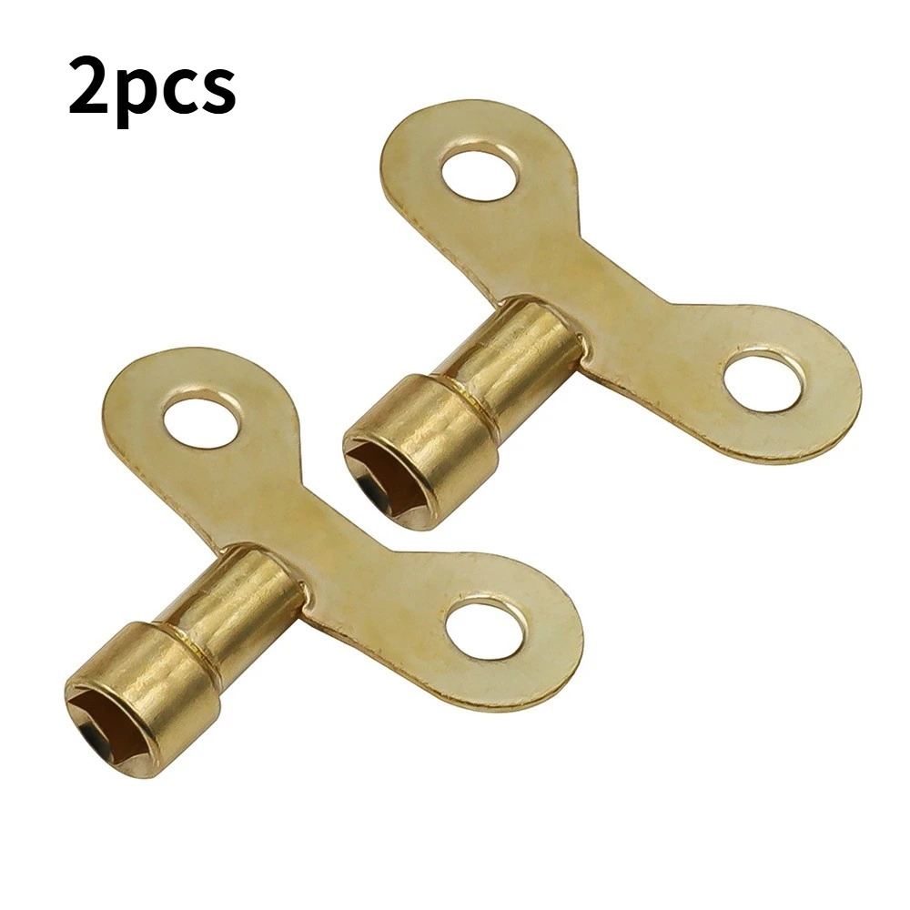 

2 Heavy-Duty Faucet Wrench Radiator Valve Switch - 6mm Square Socket Locking Wrench with Ergonomic Handle