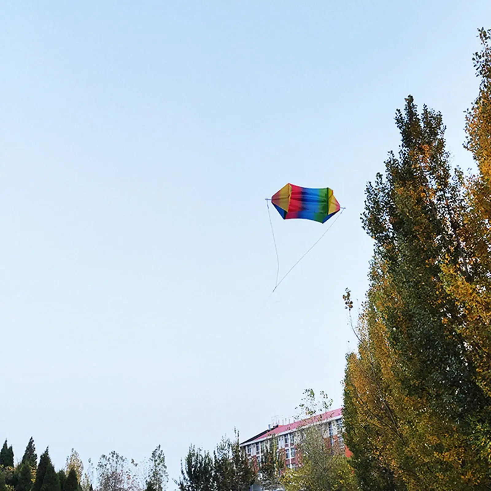 Box Kite Kite Outdoor Games Activities Kids Garden Girls Boys Children 3D with 50M Flying Line Kite