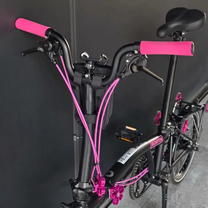 For Brompton Lightweight Folding ABS Metal Material Arbitrary Rotation Anti-slip Bicycle Mobile Phone Stand Bicycle Accessories