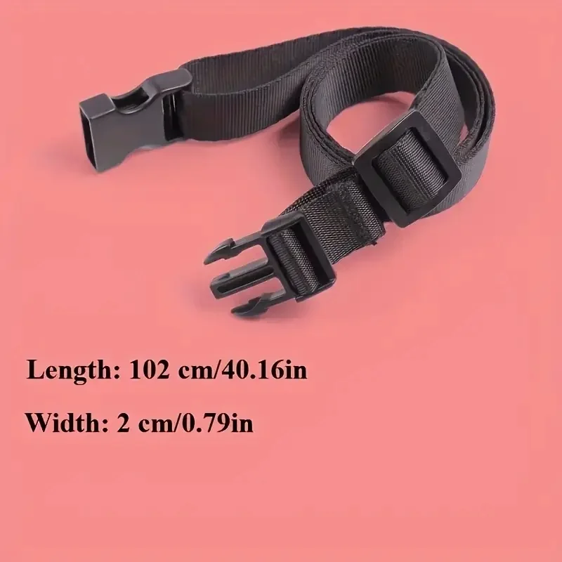 Pacote com 4 Cintas Utilitárias com Fivela de Liberação Rápida, Acessório de Nylon para Mochila, Cinta para Saco de Dormir Ajustável para Caminhadas e Viagens ao Ar Livre