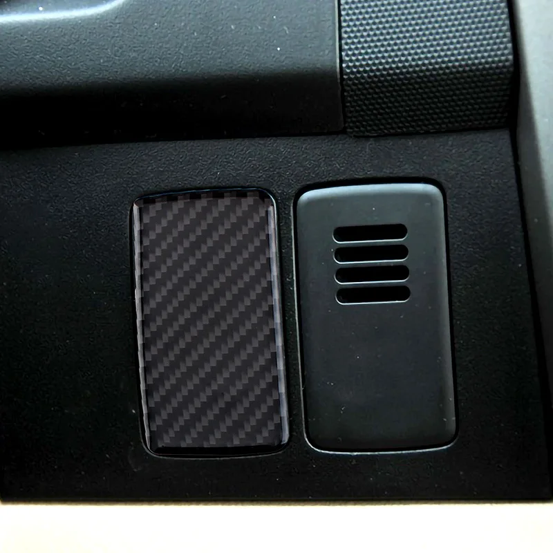 For 07-11 Honda CRV Real Carbon Fiber Inner Armrest Pad Decorative Sheet Interior Modification Accessories