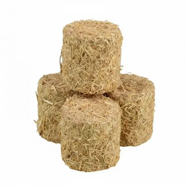 Simulated Haystack for Miniature Farm Diorama with Fine Straw Texture and Square Block Design for Model Building Use