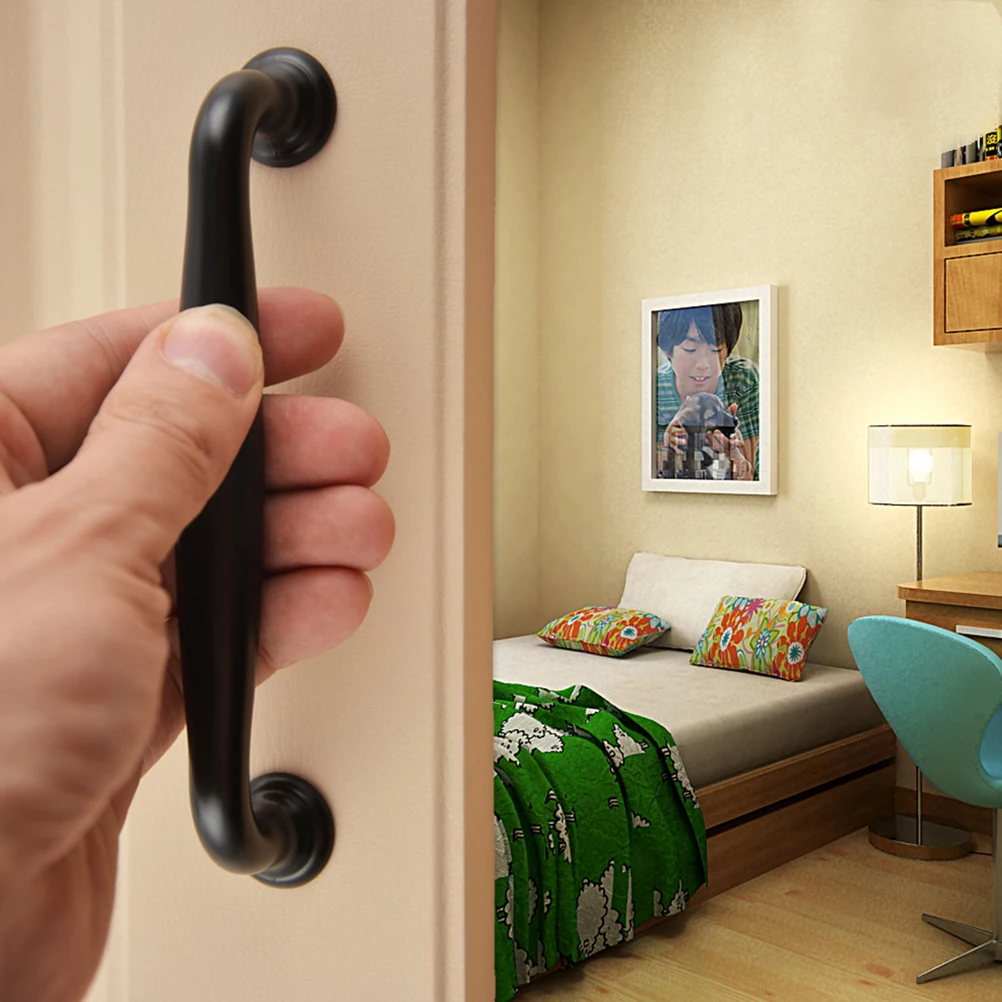 

4 Pcs Drawer Kitchen Door Handles For Cabinets Pulls European Drawer Pulls Style Aluminum Alloy Modern Furniture Hardware