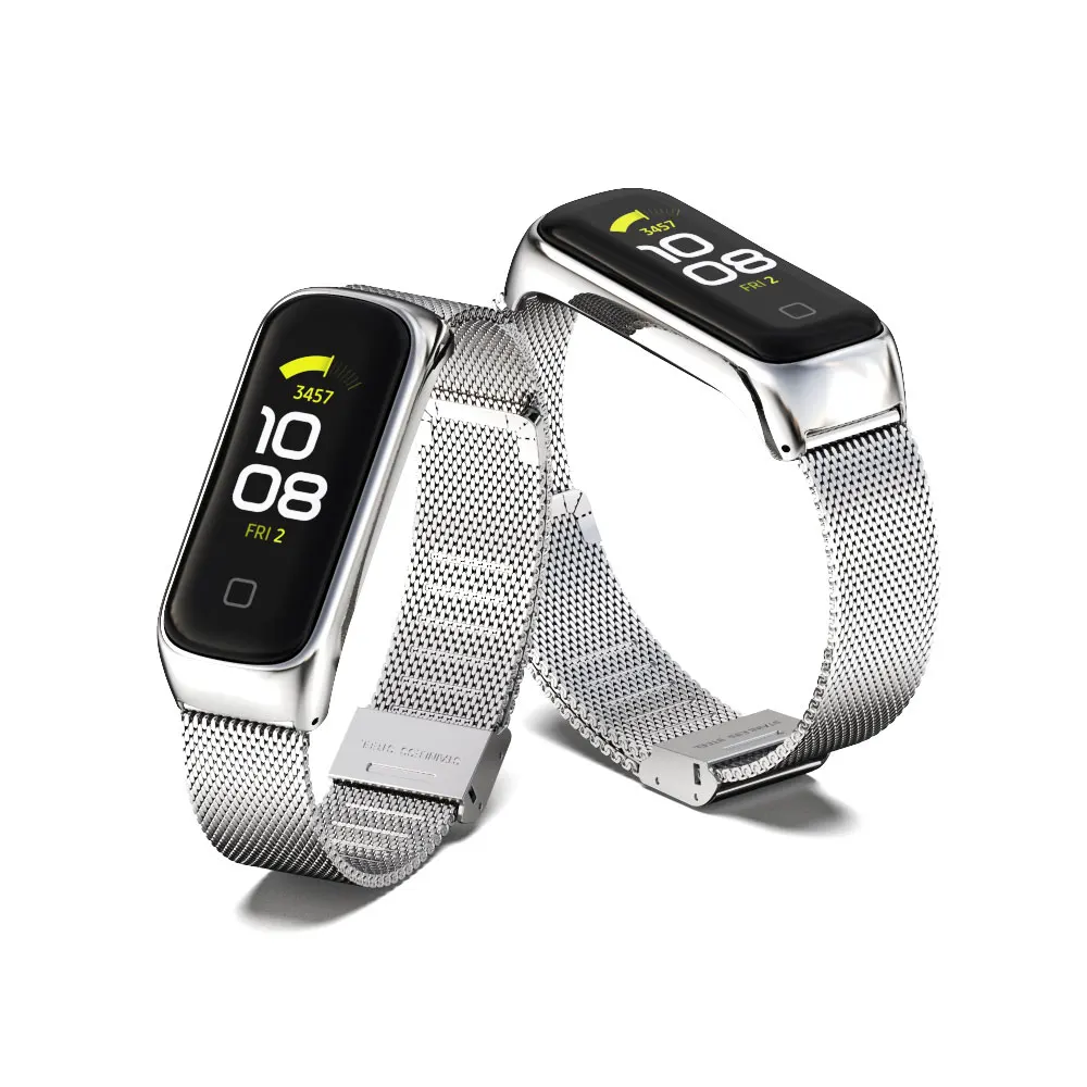 Uhrenarmband für Samsung Galaxy Fit 2 Metall Edelstahl Magnetarmband Ersatz Correa Armband für Galaxy Fit 2