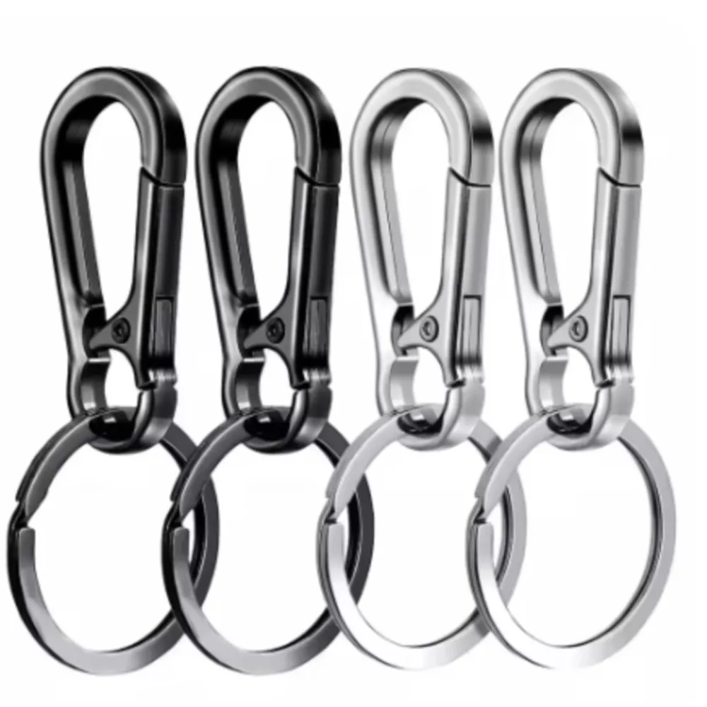 

Classic Stainless Steel Gourd Buckle Keychain Waist Belt Clip Anti-lost Buckle Hanging Fashion Key Ring Car Decoration Gift