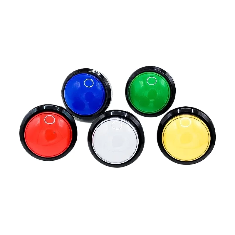 Self Reset 60mm Round Arcade Button LED Light for Coin Operated Games Basketball Machine Parts