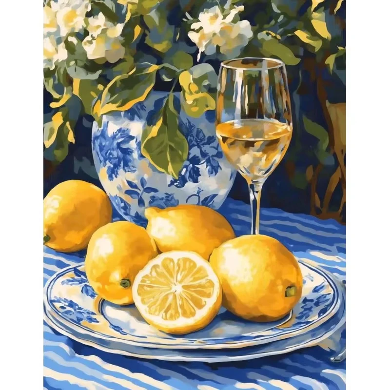 Pictures By Number Lemon scenery Kits Home Decor Painting By Number Drawing On Canvas HandPainted Art Gift