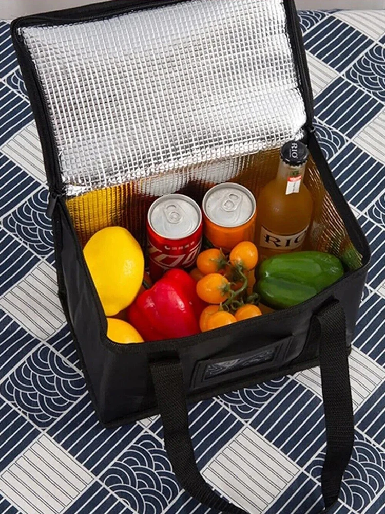2024 Portable Lunch Cooler Bag Folding Insulation Picnic Ice Pack Food Thermal Bag Drink Carrier Insulated Bags Food Bag