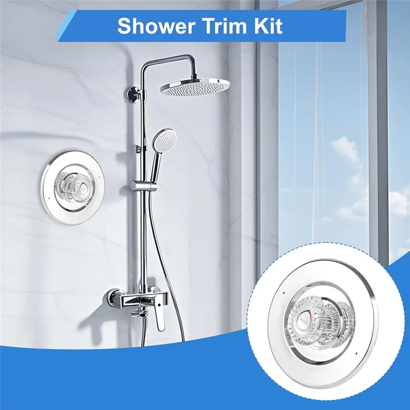 ABVA-Tub ومجموعة حواف الدش لـ Moen Chateau T470 حوض بمقبض واحد/صمام الدش ملحقات الدش