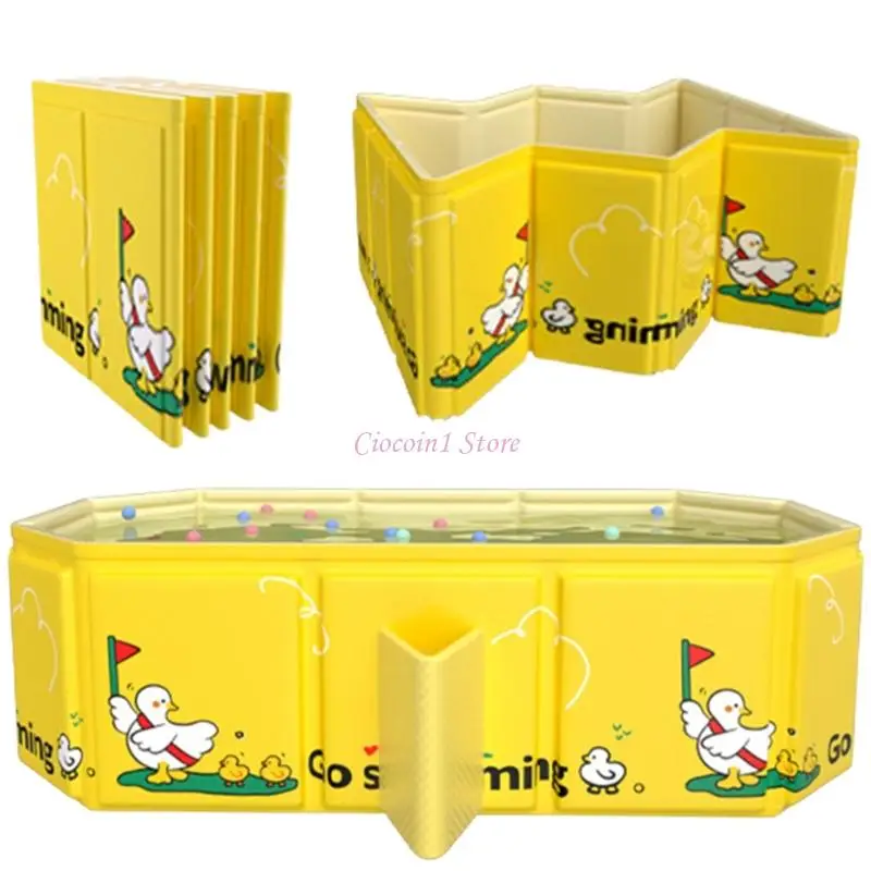 

Y1UB Space Saving Foldable Infant Tub Easy Drain Travel Bath Tub For Toddlers