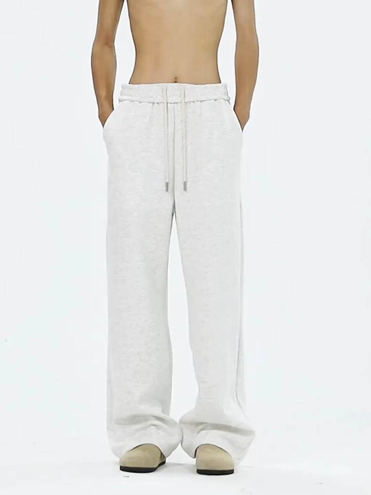 

Ay белые повседневные свободные леггинсы мужские весенне-осенние прямые широкие брюки Cleanfit спортивные брюки для отдыха