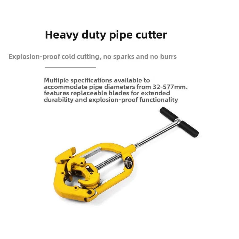Manual Heavy Duty Large Tube Rotary Stainless Steel Pipe Galvanized Water Pipe Cutter