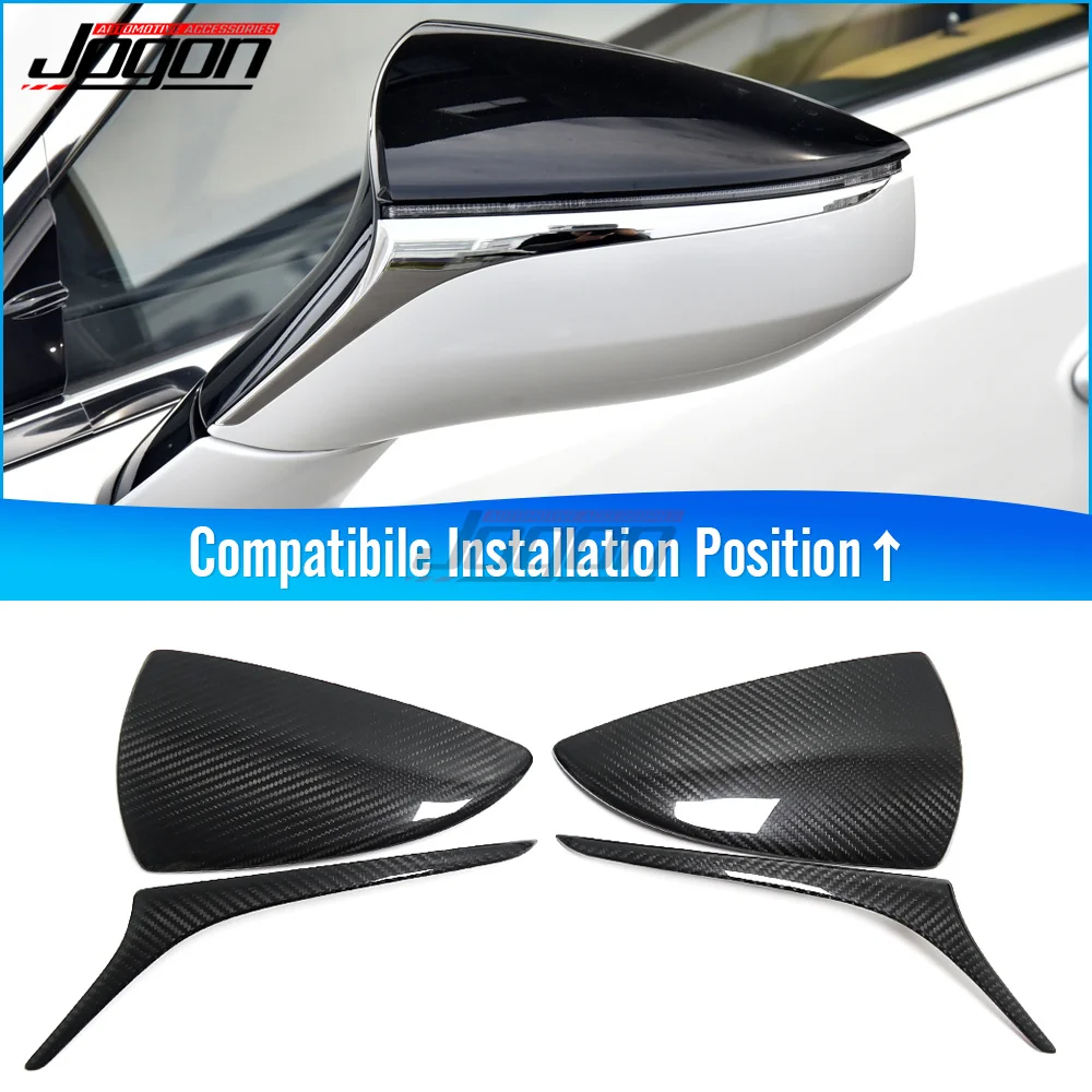 

For Lexus ES RC RS UX LC LS UX200 ES350 RC300 LS500 2019-2021 Wing Mirror Cover Rearview Mirrors Caps Shell Dry Carbon Fiber