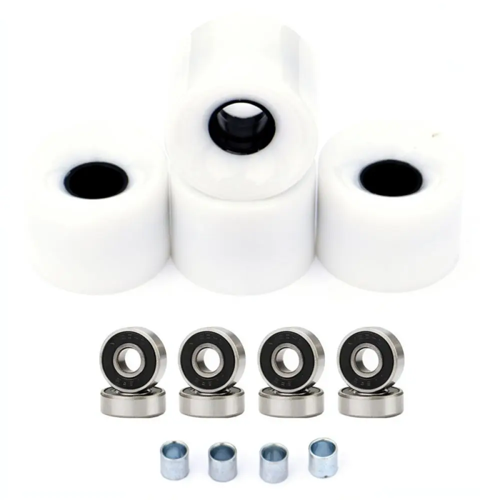Replacement Skateboard Wheels 60x45mm 78A Soft PU For Cruiser Longboard Set Includes Bearings Spacers Street Skating Gear