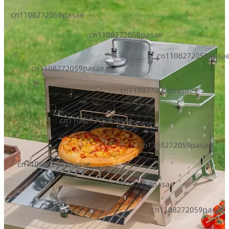 B72 Stainless Steel Fully Foldable Oven with Viewing Window for Home and Commercial Use