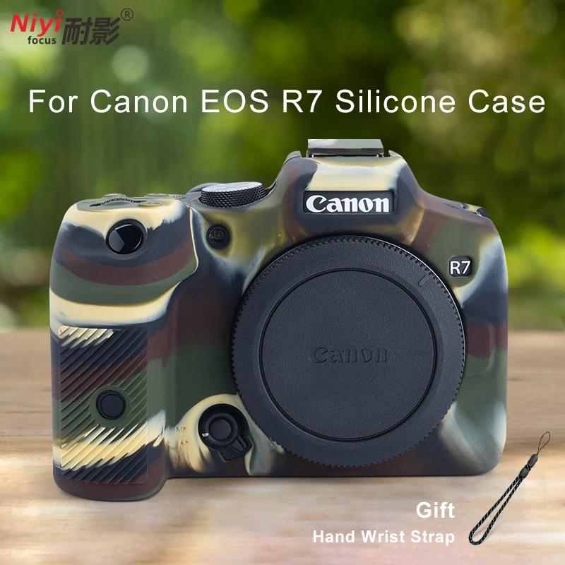 NEW High Quality Antiskid Silicone Skin Case Protective Cover Mirrorless Camera Bag For Canon EOS R7 Protect Shell
