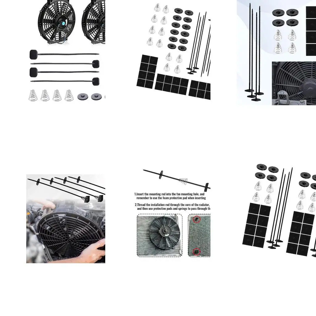 Easy Installation Electric Transmission Coolers Mounting Tie Strap Car Fan Mounting Radiator Fan Mount Zip Ties Clips
