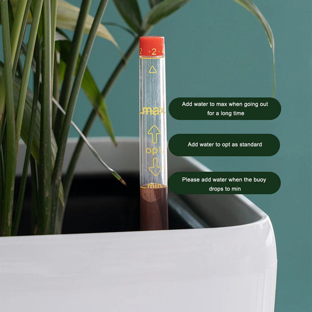 New Plant Pot Self Watering Lazy Flower Pot Automatic Planter Automatic Water-Absorbing Flowerpot With Water Level Device