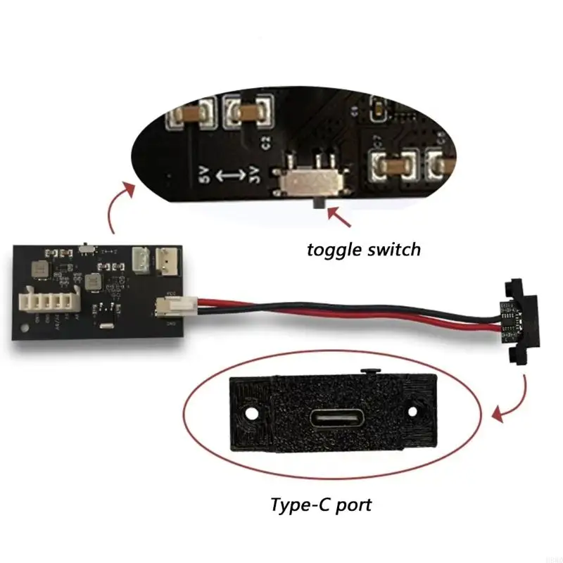 

Power Supply Board Low Power Consumption Modification Power Board Module for Game Console Gaming Accessory H8WD