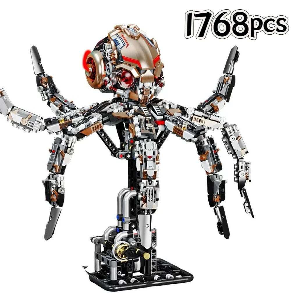 

2025 new mechanical octopus building block decorative furniture figurine for men, women, and children; exquisite birthday gift