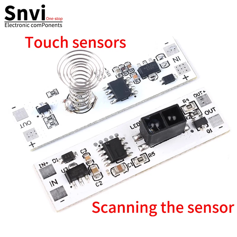 

Touch Switch Capacitive Module 5V-24V 3A LED Dimming Control Lamps Active Components Short Distance Scan Sweep Hand Sensor